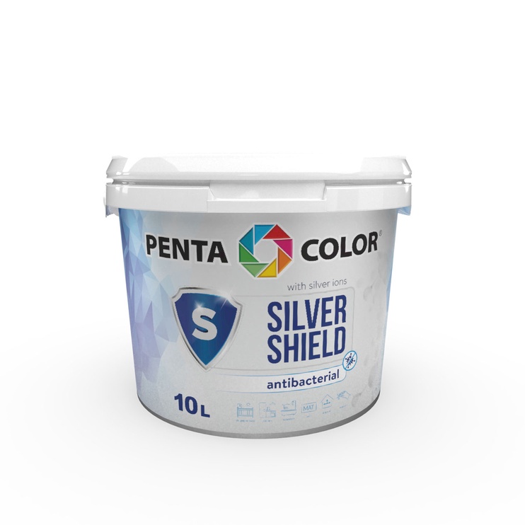 Värv Pentacolor Silver Shield, valge, 10 l