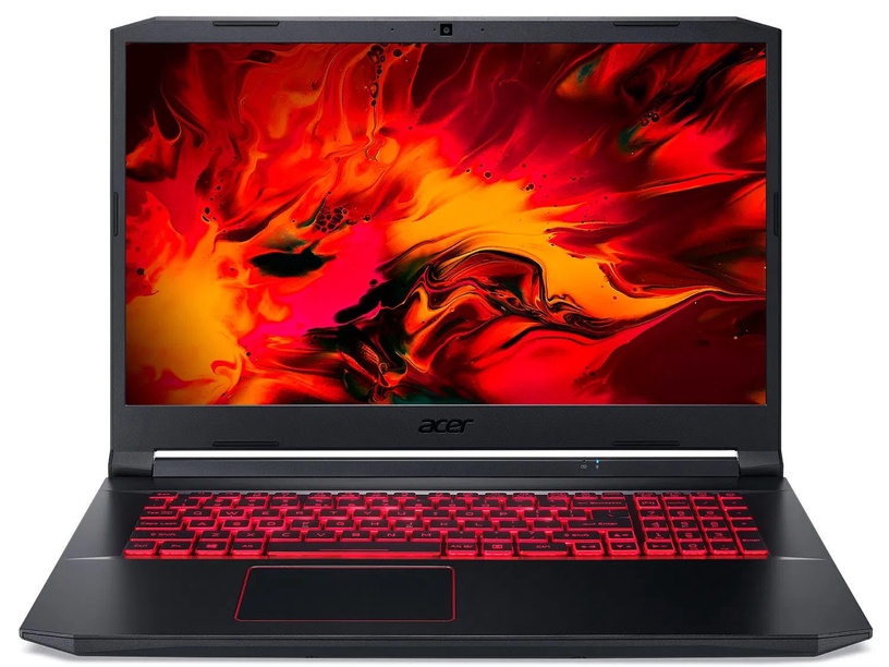 Portatīvais dators Acer Nitro, Intel® Core™ i7-10750H Processor, 8 GB, 512 GB, 17.3 ", Nvidia GeForce RTX 3060, melna/sarkana