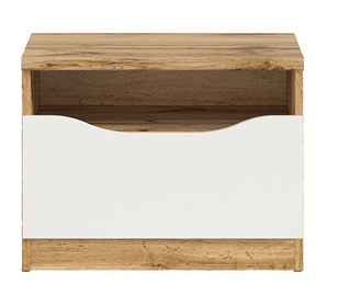Black Red White Nuis KOM1S Chest Of Drawers Wotan Oak/White