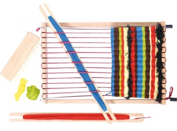 Kūrybinis mezgimo rinkinys Woodyland Wooden Weaving Loom WD90706
