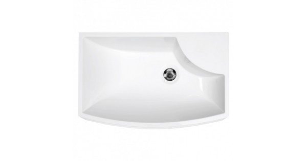 Vannas istabas izlietne Paa Mini Step, akmens masas, 530 mm x 360 mm x 150 mm