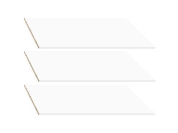 Black Red White Nepo 3D2S Shelves 3pcs White