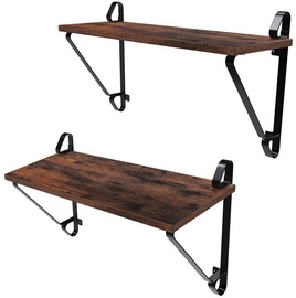 Songmics Storage Rack Brown/Black 2pcs