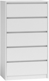 Top E Shop Karo K5 Chest of 5 Drawers White