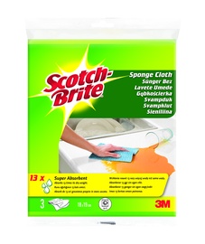 Sugerianti šluostė Scotch Brite, 3 vnt