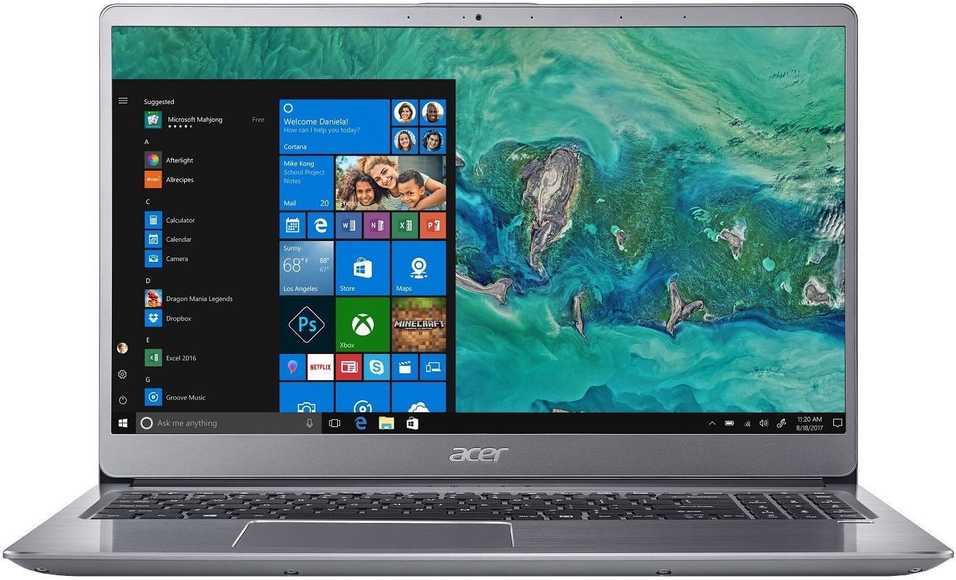 Ноутбук Acer Swift 3 NX.GZAEL.002, Intel® Core™ i5-8250U, 8 GB, 1128 GB,  15.6 ″, Nvidia GeForce MX150, серебристый - 1a.lt