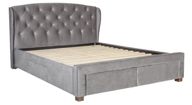 Home4you Louis Bed w/ Drawers 160x200cm Grey