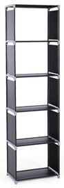 Songmics Storage Shelves Black 50x30x180cm