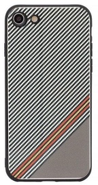 Mocco Trendy Grid And Stripes Pattern 1 Back Case For Samsung Galaxy S8 White
