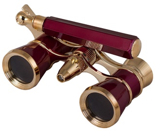 Levenhuk Broadway 325N Opera Glasses Red Lorgnette