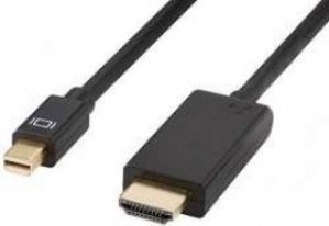 Juhe Brackton Mini Displayport / HDMI, must, 3 m