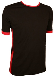 T-krekls Bars, melna/sarkana, XL