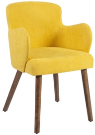 Fotelis Home4you Eleanor Yellow, 50x76x59 cm
