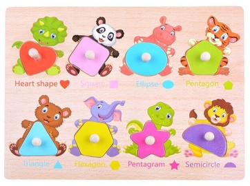 Пазл Animal Shapes, 8 шт.