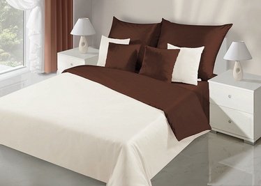 DecoKing Nova Bedding Set Cream/Brown 135x200/80x80