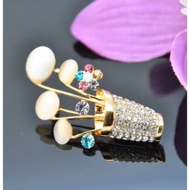 Vincento Brooch With Zirconium Crystal LD-1229