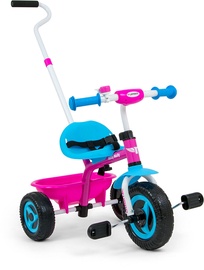 Трехколесный велосипед Milly Mally Turbo, синий/розовый