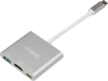 USB jaotur (USB hub) iBOX USB 3.0 / USB C / HDMI HUB