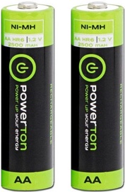 Powerton Rechargable Battery 2500mAh AA 2x