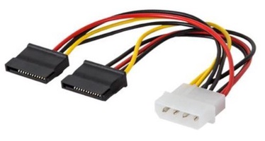 Savio Cable Molex / SATA x2 0.18m