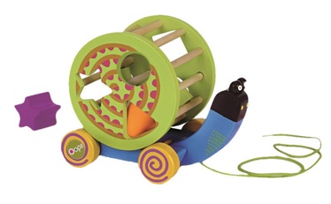Oops Wooden Activity Rolling And Shape Sorting Toy Snail