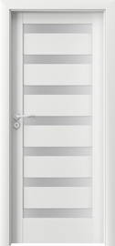 Полотно межкомнатной двери Porta D7 PORTAVERTE D7, правосторонняя, белый, 203 x 74.4 x 4 см