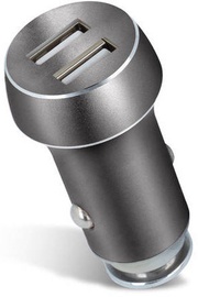Forever Dual USB Car Charger 3.1A Grey