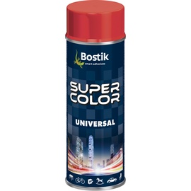 Krāsu aerosoli Bostik Super Color Universal, preču zīmes, ugunīgi sarkans, 0.4 l