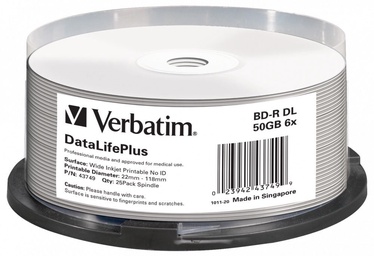 Накопитель данных Verbatim BD-R DL 50GB 6x 25pcs