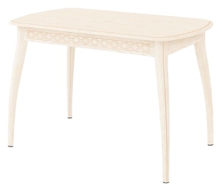 Pusdienu galds DaVita Orfej 35.10 Cream, 2000x750x770 mm