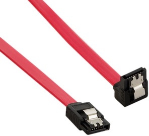 4World HDD Cable SATA 3 Latching Right 0.6m Red