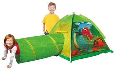 Bērnu telts iPlay Dinosour Tent with Tunnel 8351, 170 cm x 112 cm