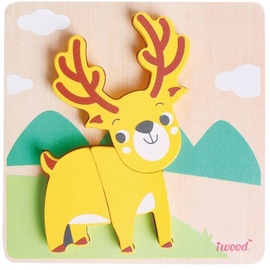 Пазл Iwood Wooden Animal Dear, 3 шт.