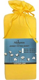 Voodilina Ardenza Jersey, kollane, 180 x 200 cm, kummiga