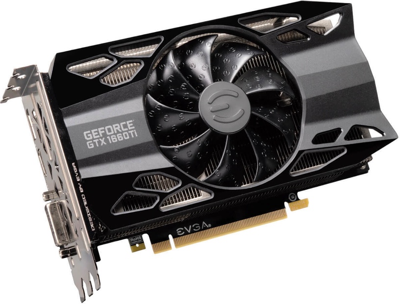 Videokarte EVGA GeForce GTX 1660 Ti XC Black GAMING 06G-P4-1261-KR, 6 GB, GDDR6