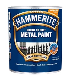Краска-эмаль Hammerite Smooth, 2.5 l, серебристый