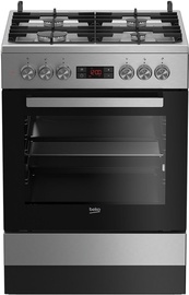 Gāzes plīts ar elektrisko krāsni Beko FSMT61330DXT