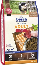 Kuiv koeratoit Bosch PetFood Adult, lambaliha/kanaliha/riis, 3 kg