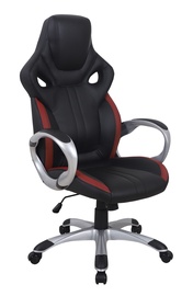 Офисный стул Domoletti, 49 x 51.5 x 120 - 130 см, черный/красный