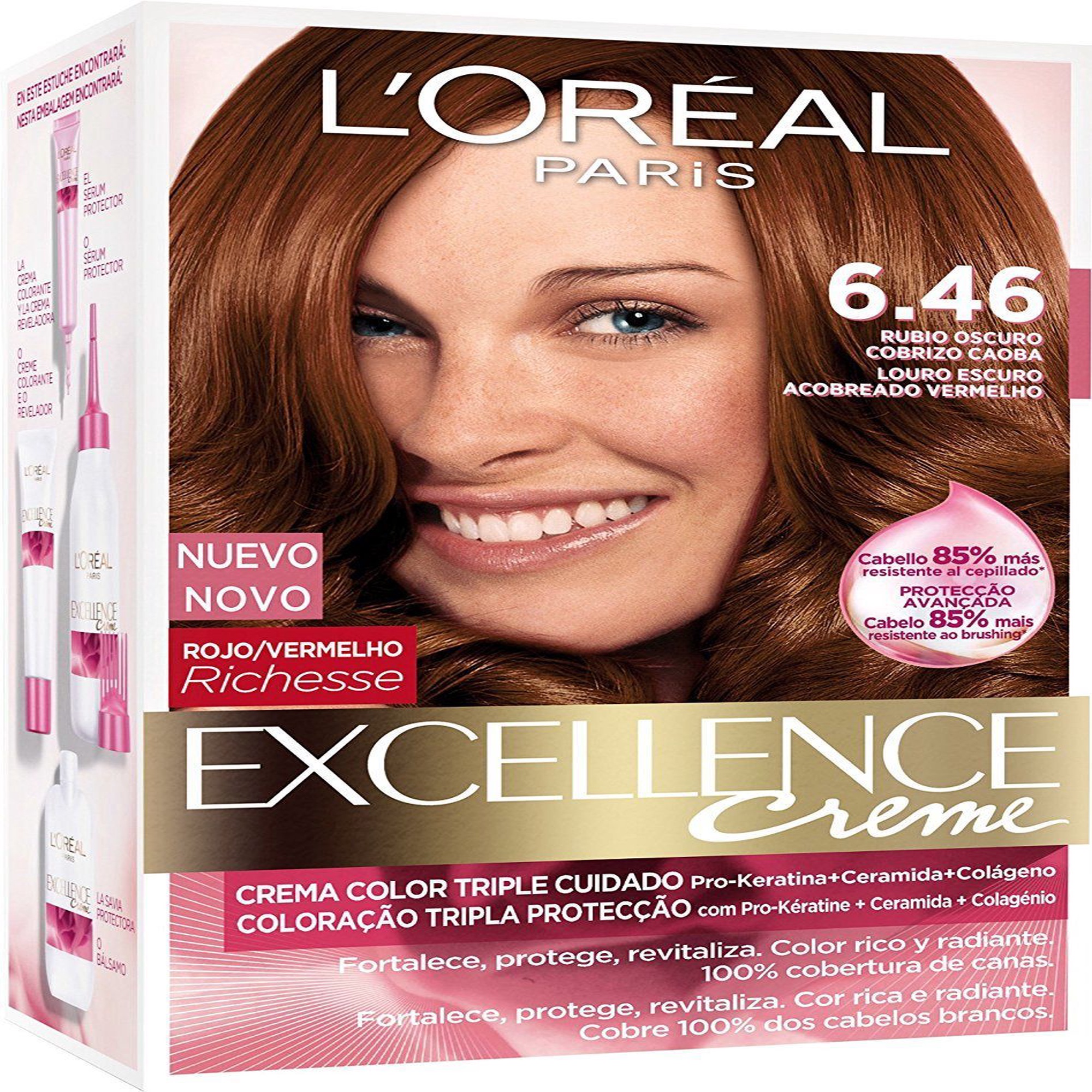 L´Oreal Paris Excellence Intense Tinte 6.46 Ksenukai.lv