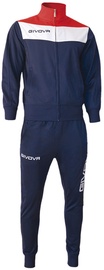 Spordiriided Givova Campo Tracksuit Blue/Red 2XS