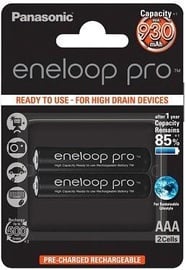 Uzlādējamais elements Panasonic Eneloop Pro Rechargeable Battery 2x AAA 930mAh