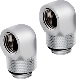 Corsair Hydro X Series 90° Rotary Adapter Twin Pack Chrome