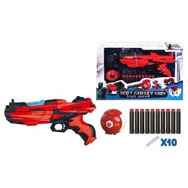 Pistol with light(10 pcs darts) fj842