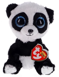 Mīkstā rotaļlieta TY Panda, melna, 15 cm
