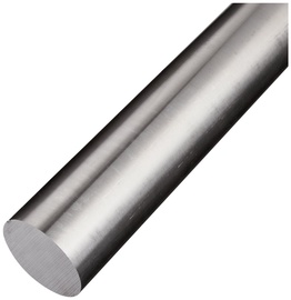 Strypas apvalus aliuminis anoduotas sidabro spalvos 2000X8MM