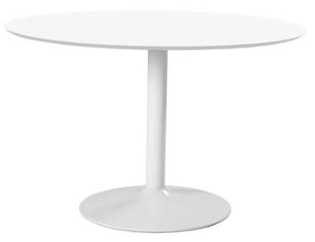 Обеденный стол Home4you Ibiza AC10110-1, белый, 1100 мм x 1100 мм x 740 мм