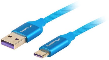 Lanberg Premium USB To USB Type-C Blue 0.5m