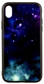 TakeMe Glass Glossy Back Case For Samsung Galaxy S8 Blue Galaxy