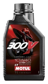 Motoreļļa Motul 300V FL 10W - 40, sintētiskais, mototehnikai, 1 l